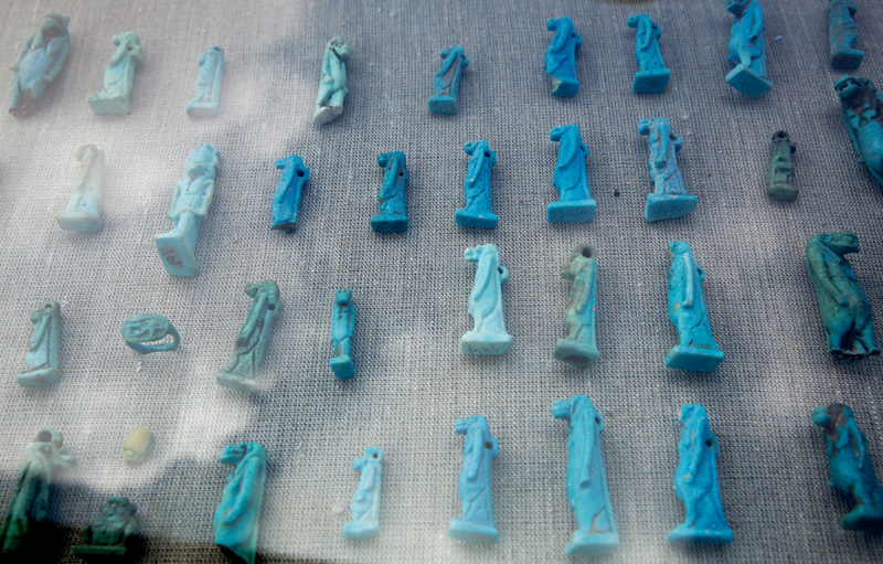 Artifacts found in the ancient necropolis.
